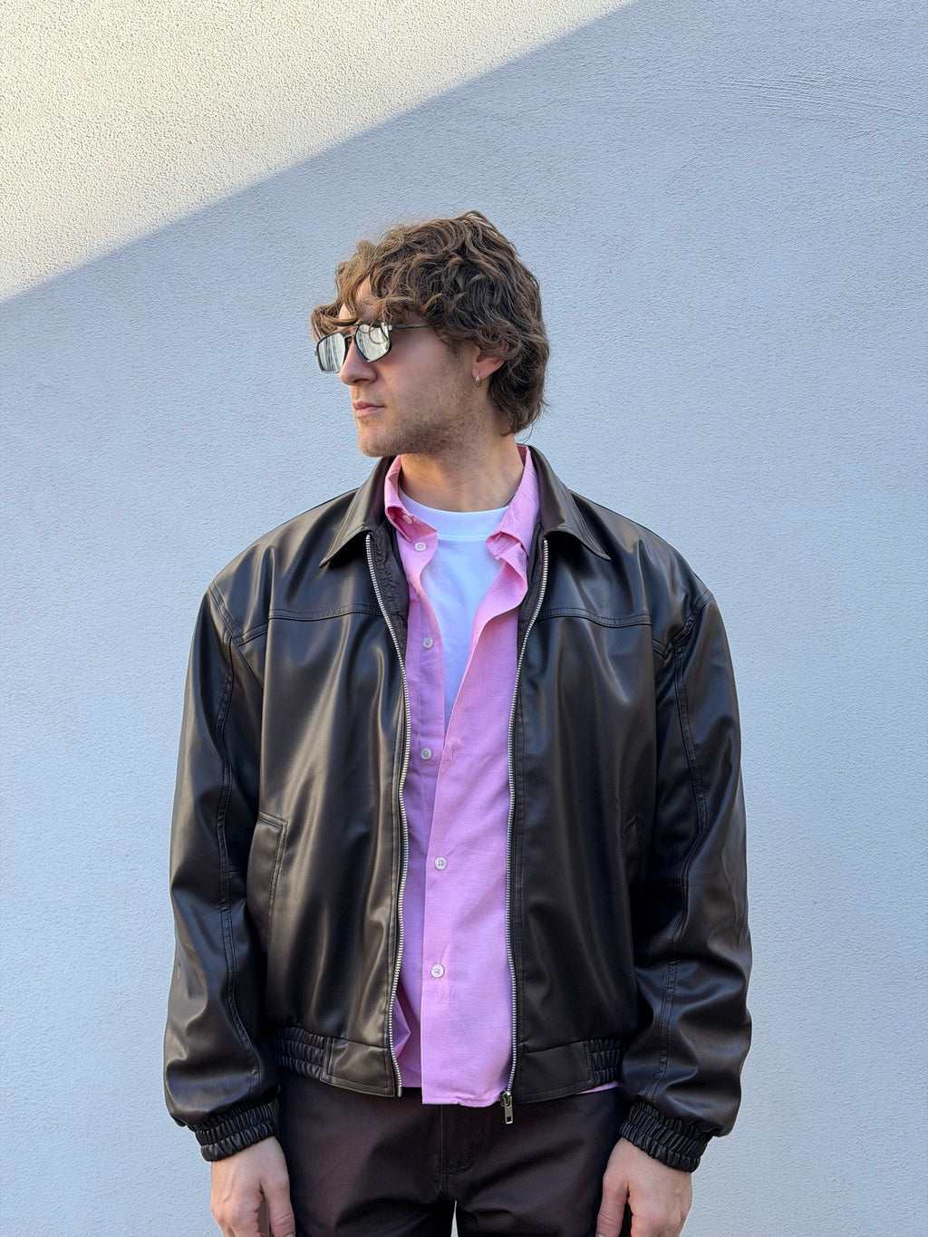 JACKET ECO-PELLE MINIMAL