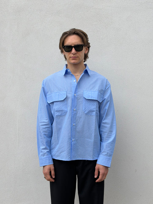 CAMICIA RIGA A RILIEVO