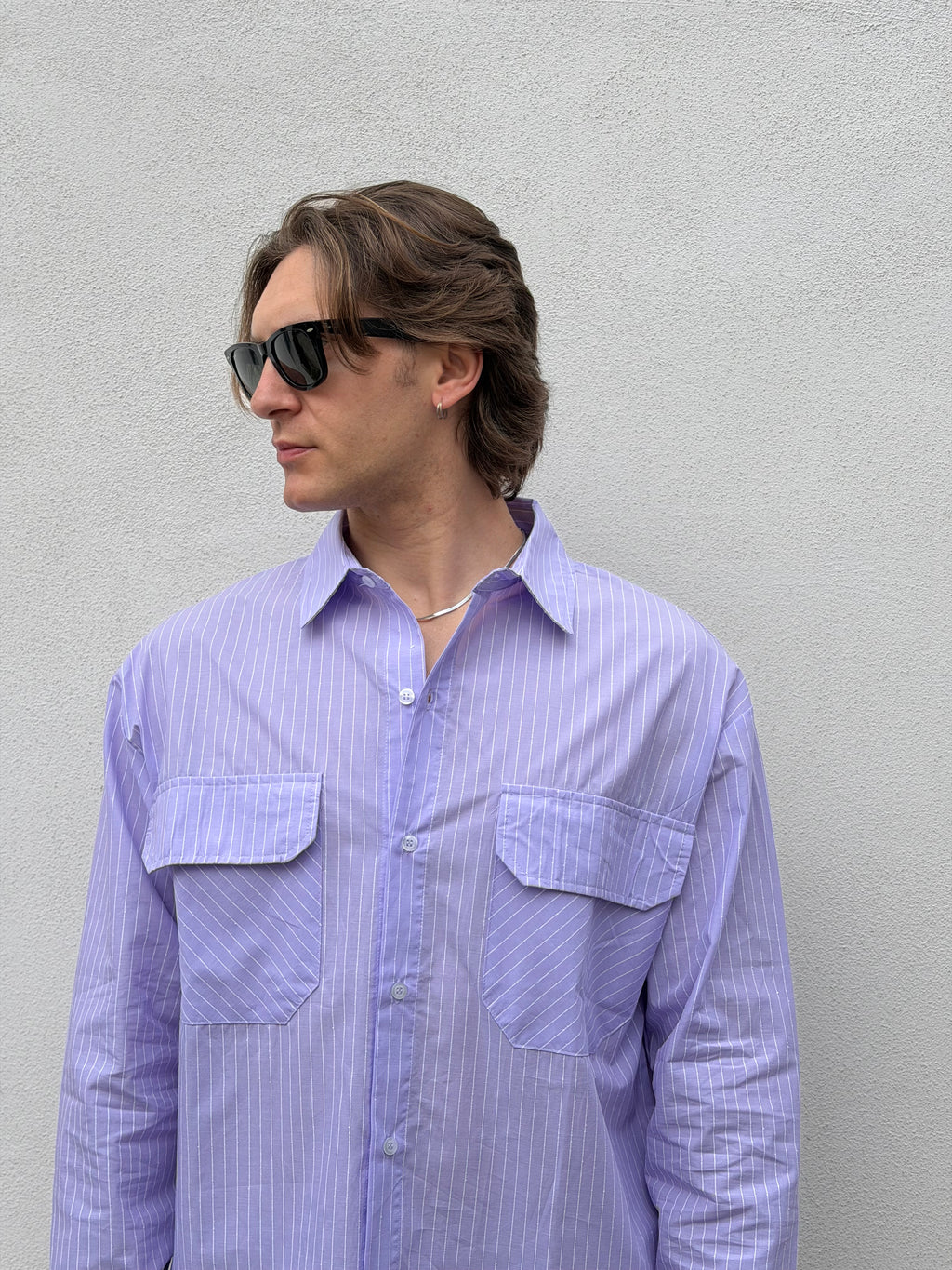 CAMICIA RIGA A RILIEVO