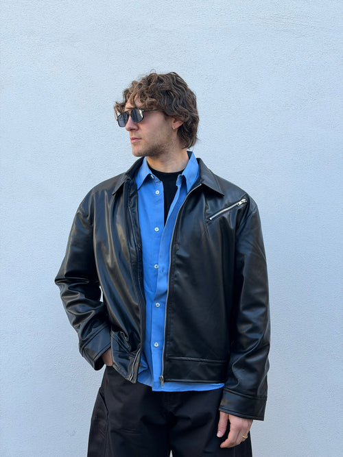 JACKET ECO-PELLE MINIMAL